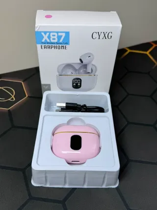 Cuffie wireless rosa