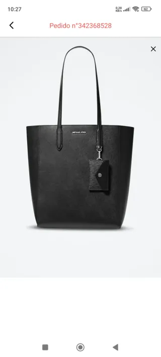 Bolso Tote en piel de Michael Kors Negro Nuevo
