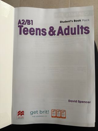 Libro Teens & Adults A2/B1 get brit