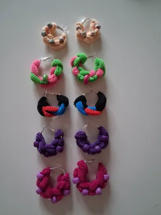 Pendientes Aro Coloridos