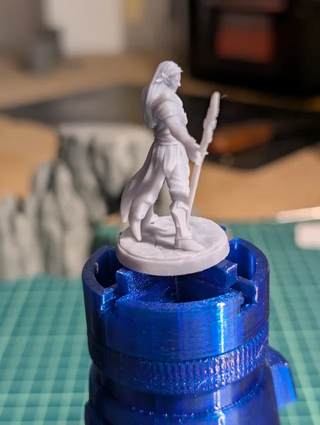 Miniatura Mago Elfo Resina 3D