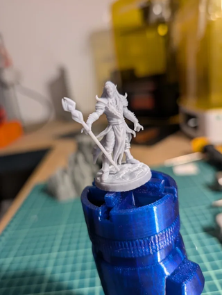 Miniatura Mago Elfo Resina 3D