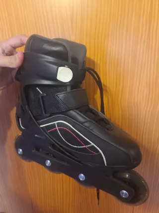Patines Oxelo Negro y Rosa (talla 36,5)