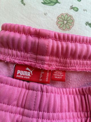 Pantalón chándal Puma mujer rosa y rojo