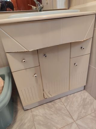 Conjunto Aseo Mueble Lavabo Bide Bañera