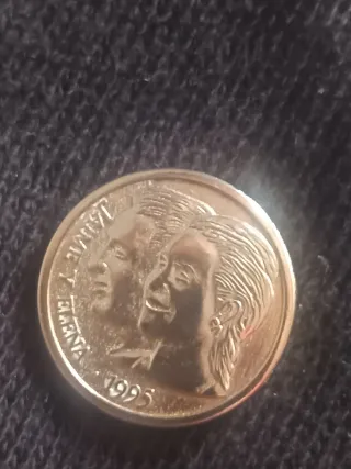 Moneda 1995 Infanta Sofía y Jaime de Marichalar