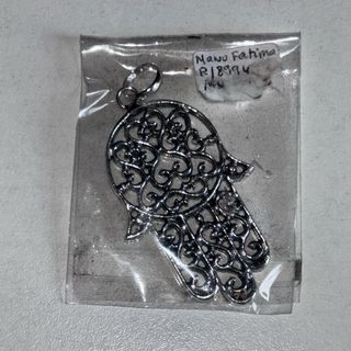 Colgante Mano de Fátima Plata 1ª Ley