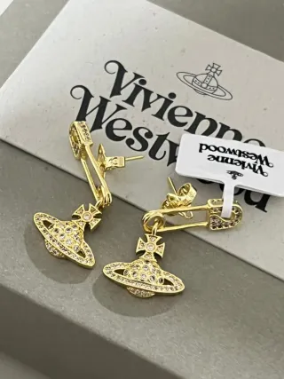 Pendientes Vivienne Westwood dorados lucrece