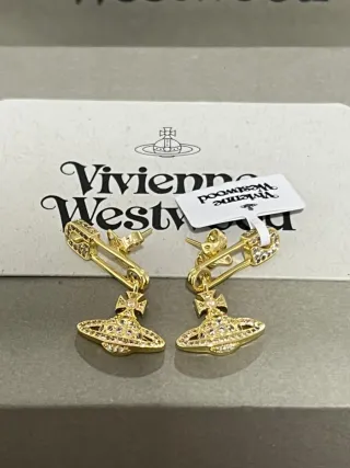 Pendientes Vivienne Westwood dorados lucrece