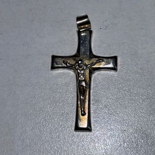 Colgante Cruz Plata Primera Ley