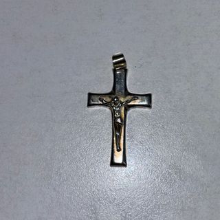 Colgante Cruz Plata Primera Ley