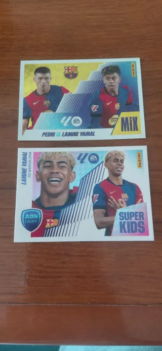 Cromos Panini Liga 25/26 - Pedri y Lamine Yamal