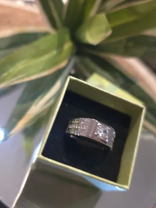 Anillo Sello Circonita Hombre+cajita