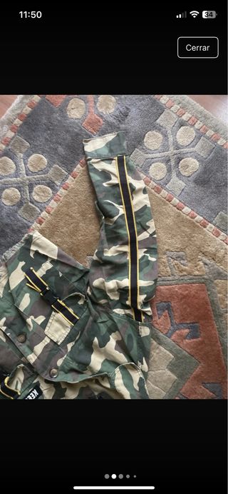 Chaqueta militar camuflaje