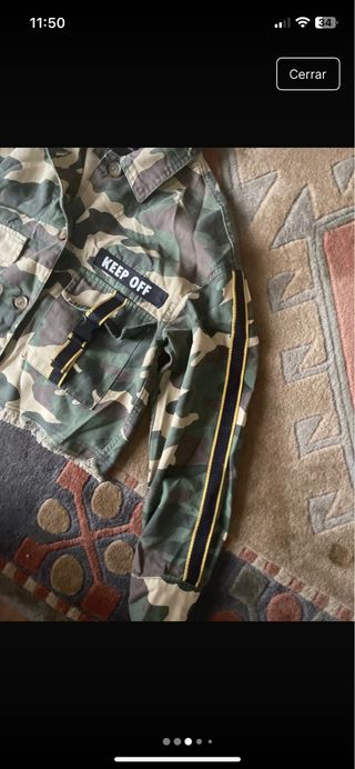 Chaqueta militar camuflaje