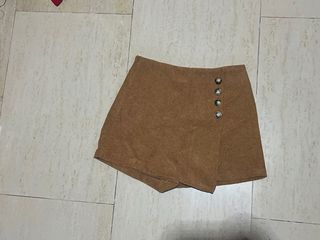 Falda pantalón pana marrón