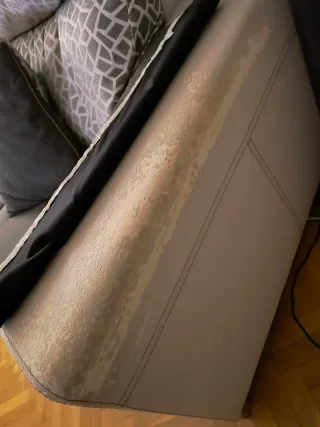 Sofá esquinero modular grises y blancos