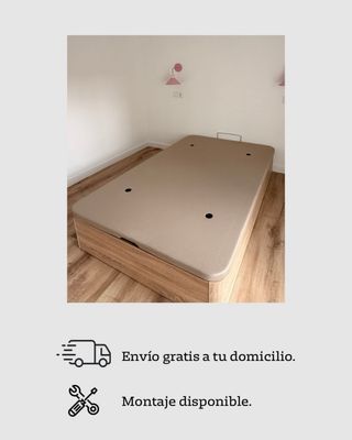 Canapé abatible madera y tela LIQUIDACION