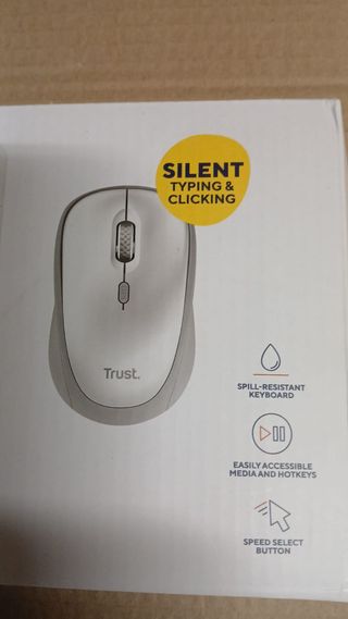 Teclado y Ratón Inalámbricos Trust Blanco