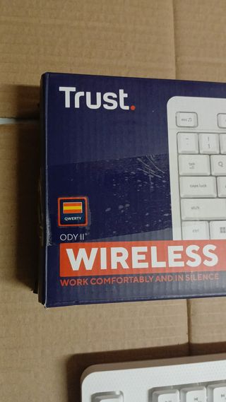 Teclado y Ratón Inalámbricos Trust Blanco