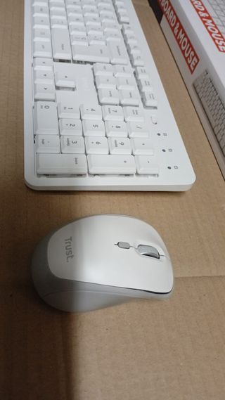 Teclado y Ratón Inalámbricos Trust Blanco