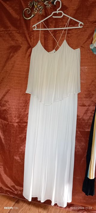 Vestido blanco corte romano