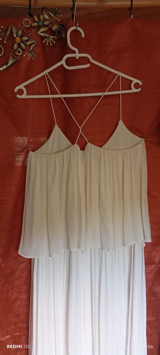 Vestido blanco corte romano
