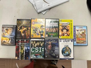 Lote 10 juegos PC DVD Aventura Aventuras Graficas