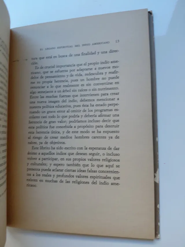 El legado espiritual del indio americano