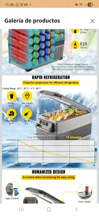 Nevera Coche VEVOR 55L
