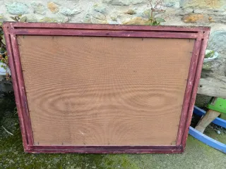 Cuadro laminado Vintage Paisaje Rural,