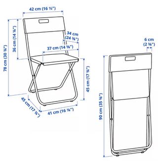 25 Sillas plegables negras (pack)