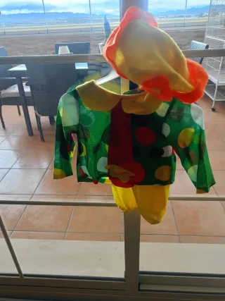 Disfraz Payaso Peluca Talla 12-24 Meses