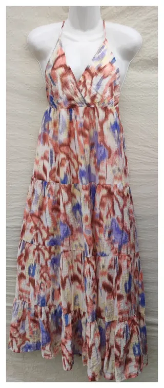 Vestido largo estampado talla 42/44