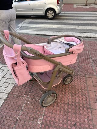 Carro de bebé rosa nip-hop tech