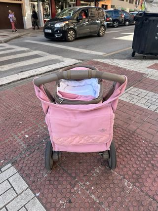 Carro de bebé rosa nip-hop tech