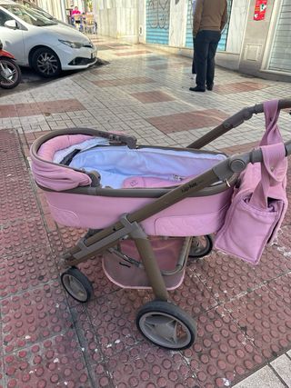 Carro de bebé rosa nip-hop tech