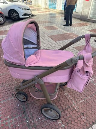 Carro de bebé rosa nip-hop tech