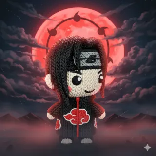 Figura Crochet Itachi Uchiha