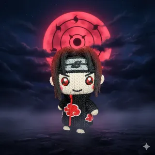 Figura Crochet Itachi Uchiha