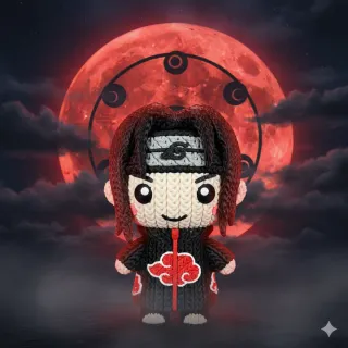 Figura Crochet Itachi Uchiha
