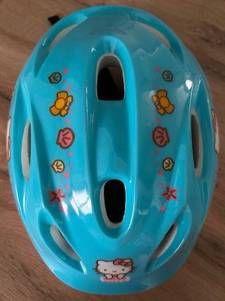 Casco infantil Hello Kitty azul