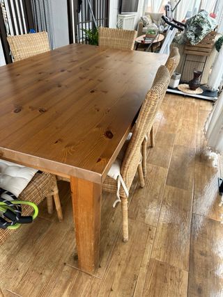 Mesa de comedor de madera ikea