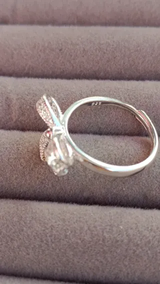 Anillo Plata Diseño Lazos