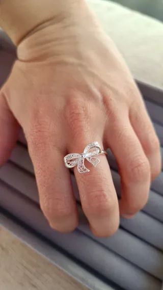 Anillo Plata Diseño Lazos