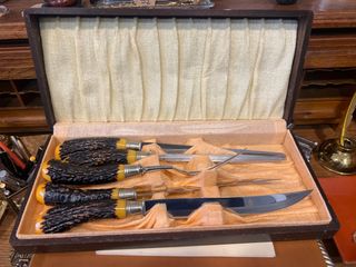 Cubiertos Vintage Flint Hollow Gr para Trinchar