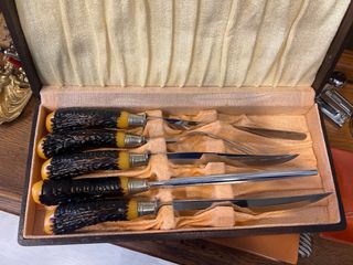 Cubiertos Vintage Flint Hollow Gr para Trinchar