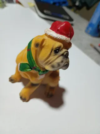 Boxer Navideño de Resina