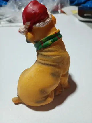 Boxer Navideño de Resina