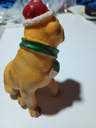 Boxer Navideño de Resina